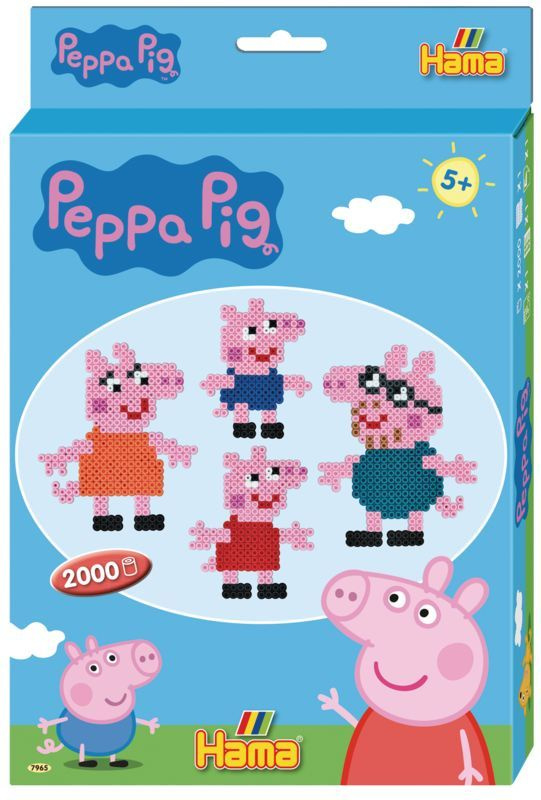 Hama zažehlovací korálky - MIDI Box, 2000ks Peppa Pig