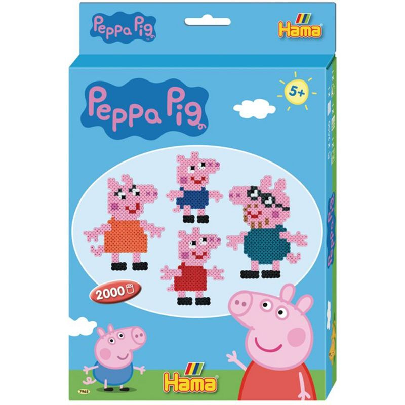 Hama zažehlovací korálky - MIDI Box, 2000ks Peppa Pig