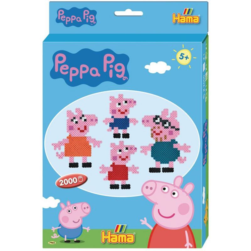 Hama zažehlovací korálky - MIDI Box, 2000ks Peppa Pig