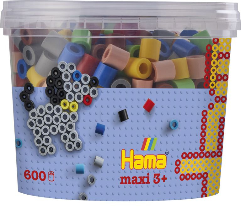 HAMA Korálky MAXI v tubě - 600 ks (se zelenou barvou)