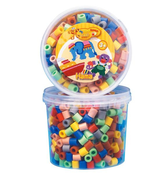 HAMA Korálky MAXI v tubě - 600 ks (se zelenou barvou)