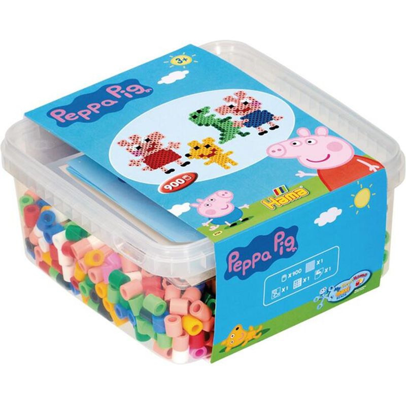 Hama zažehlovací korálky - MAXI Kyblík, 900ks Peppa Pig