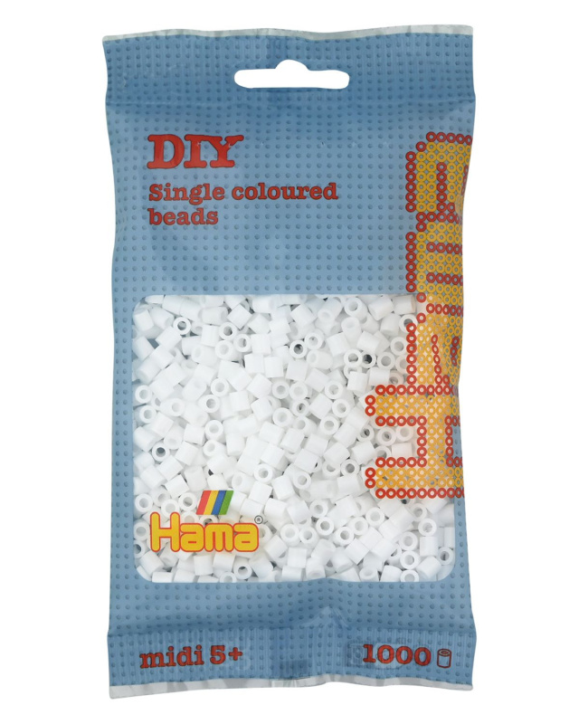 HAMA korálky MIDI - bílé