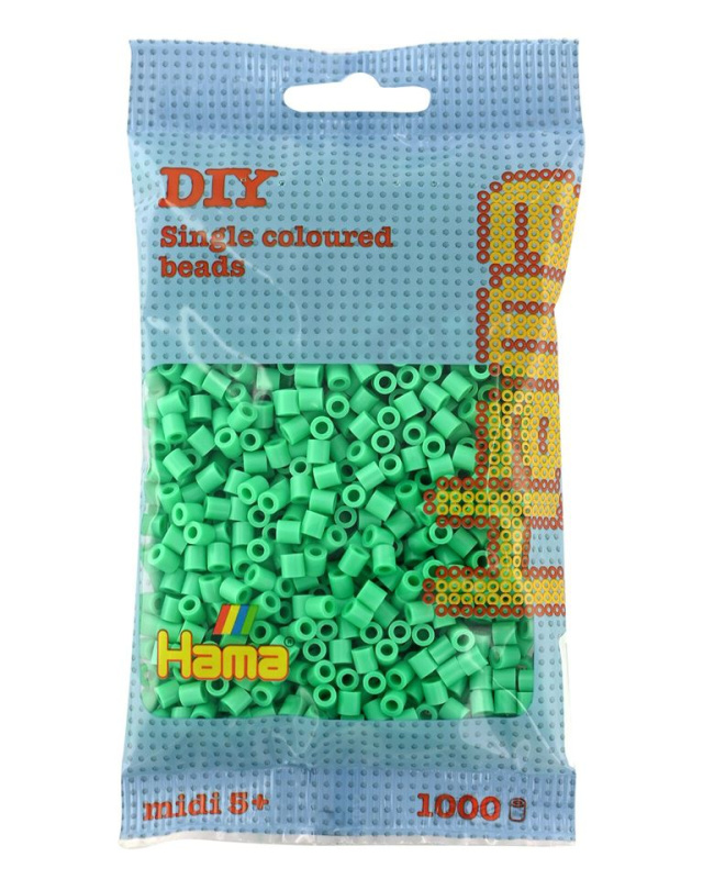 HAMA korálky MIDI - světle zelené