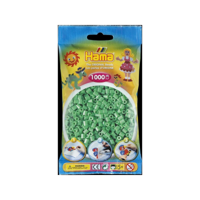 HAMA korálky MIDI - světle zelené