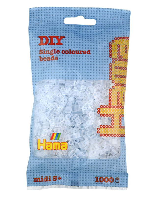 Hama H207-19 Midi Čiré korálky 1000 ks