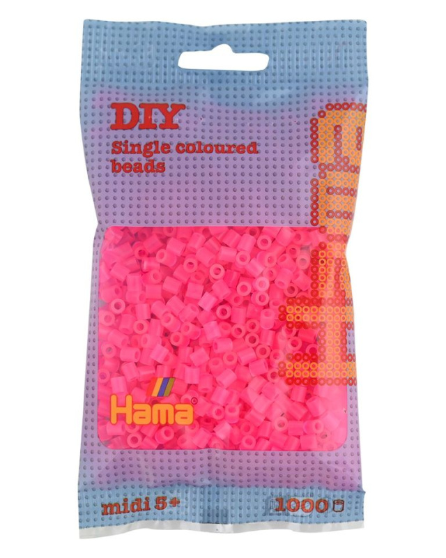 Hama H207-32 Midi Neonové růžové 1000 ks