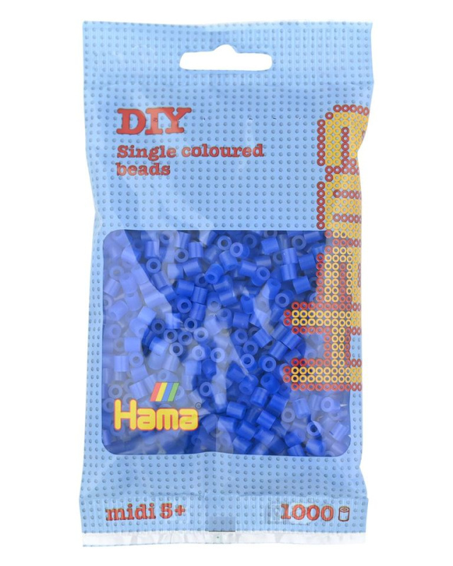 HAMA korálky neonové modré - MIDI