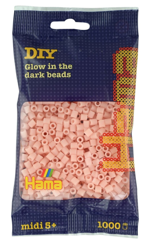 HAMA Svítící korálky MIDI - červené