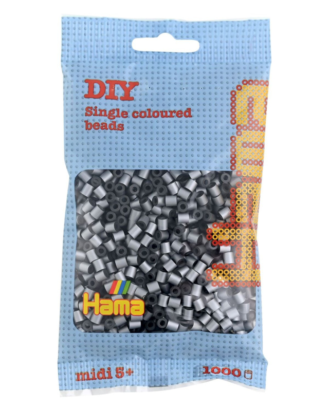 HAMA korálky MIDI - stříbrné korálky