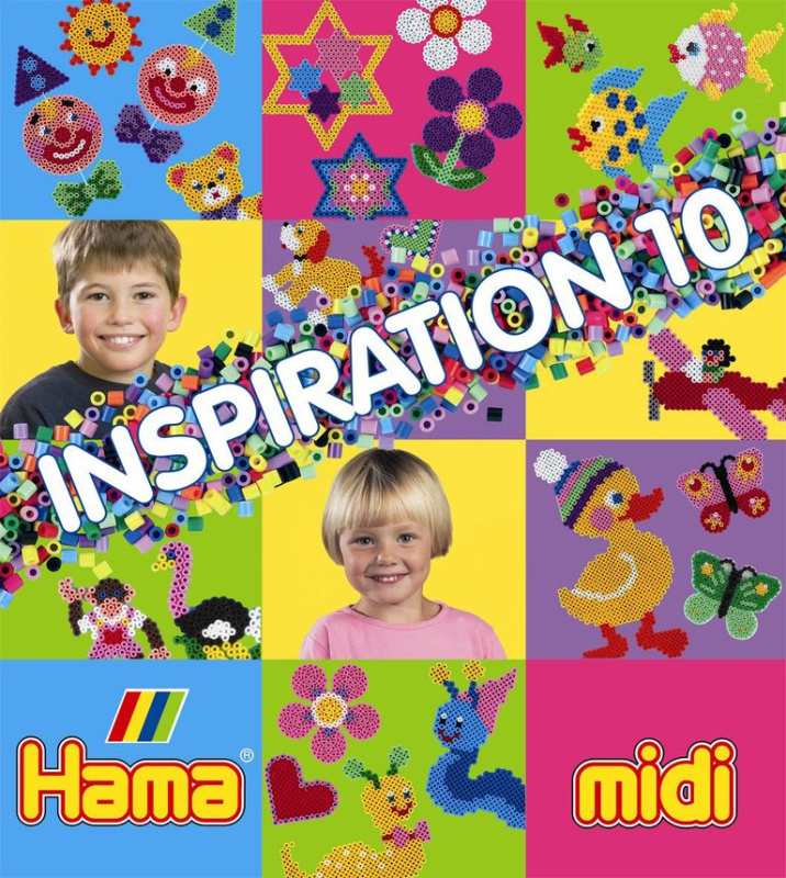 Hama zažehlovací korálky - Pomůcka, Knížka inspirací MIDI č.10