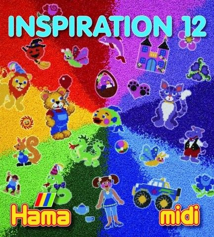 Hama zažehlovací korálky - Pomůcka, Knížka inspirací MIDI č.12