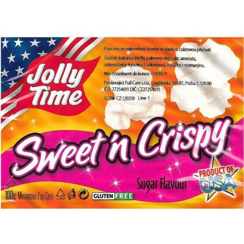 JollyTime popcorn sweet n crispy 100g USA
