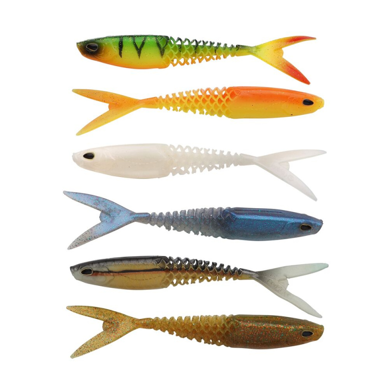 Berkley sada gumových nástrah powerbait cullminnow dark water mix - 10 cm 4,5 g 6 ks