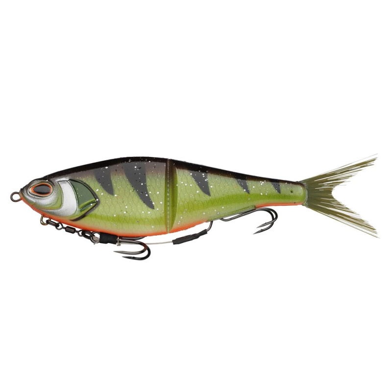 Berkley gumová nástraha powerbait chop block fire perch - 15 cm 28 g