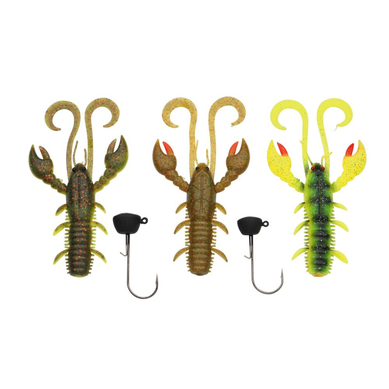 Berkley sada gumových nástrah a jigových hlaviček powerbait perch ned rig pro pack 5 ks - 10 cm 7+10 g