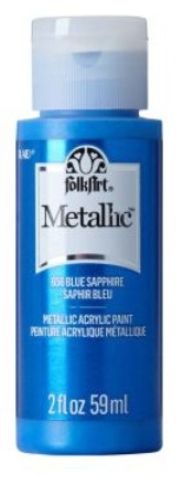 FolkArt Metallic Acrylic paint - 59 ml různé barvy Metallic color: BLUE SAPPHIRE Folkart