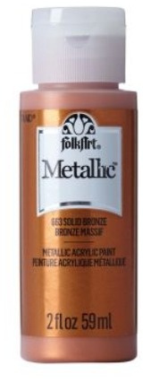 FolkArt Metallic Acrylic paint - 59 ml různé barvy Metallic color: SOLID BRONZE Folkart