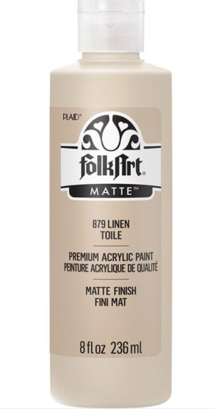 FolkArt Acrylic Paint - Akrylová barva s matným povrchem 236 ml Acrylic: LINEN Folkart