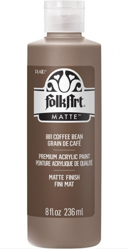 FolkArt Acrylic Paint - Akrylová barva s matným povrchem 236 ml Acrylic: COFFEE BEAN Folkart