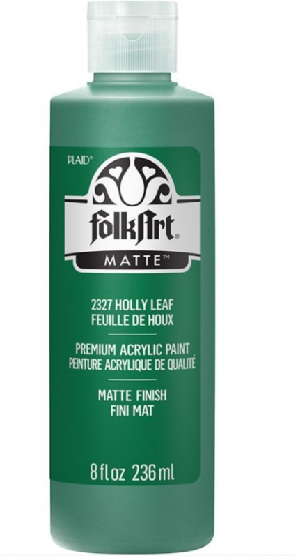 FolkArt Acrylic Paint - Akrylová barva s matným povrchem 236 ml Acrylic: HOLLY LEAF Folkart