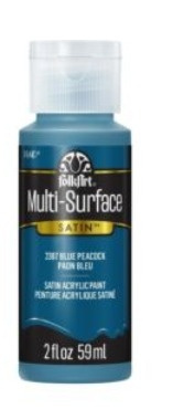 FolkArt Multi-Surface Acrylic Paint - 59 ml různé barvy Multi surface: BLUE PEACOCK Folkart