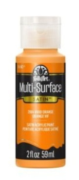 FolkArt Multi-Surface Acrylic Paint - 59 ml různé barvy Multi surface: PURE ORANGE Folkart