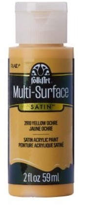FolkArt Multi-Surface Acrylic Paint - 59 ml různé barvy Multi surface: YELLOW OCHRE Folkart