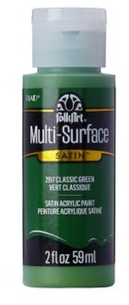 FolkArt Multi-Surface Acrylic Paint - 59 ml různé barvy Multi surface: CLASSIC GREEN Folkart