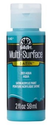 FolkArt Multi-Surface Acrylic Paint - 59 ml různé barvy Multi surface: AQUA Folkart
