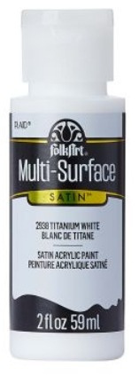 FolkArt Multi-Surface Acrylic Paint - 59 ml různé barvy Multi surface: TITANIUM WHITE Folkart