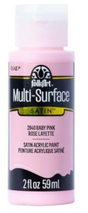 FolkArt Multi-Surface Acrylic Paint - 59 ml různé barvy Multi surface: BABY PINK Folkart