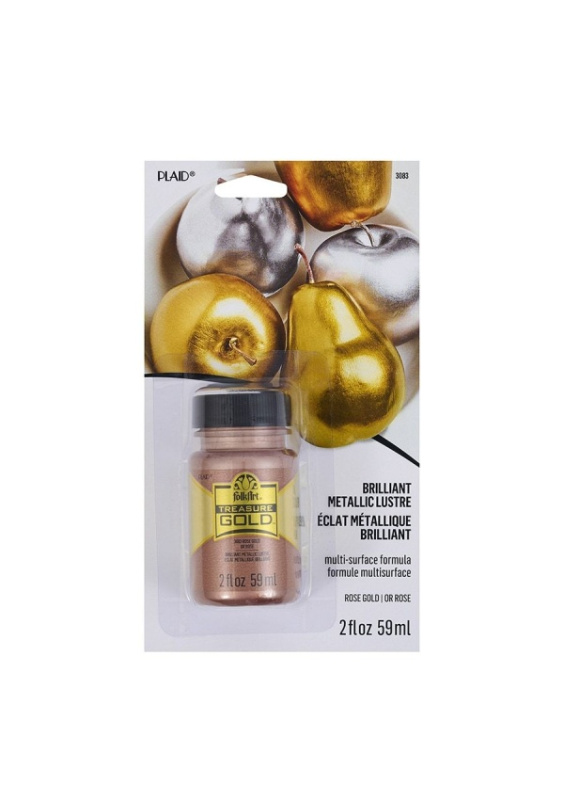 FolkArt Treasure Rose Gold - Metalická barva s intenzivním leskem 50 ml Folkart