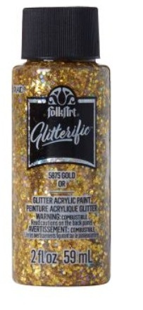 FolkArt Glitterific Acrylic Paint - Třpytivá akrylová barva 59 ml Glitterific: Gold Folkart