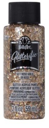 FolkArt Glitterific Acrylic Paint - Třpytivá akrylová barva 59 ml Glitterific: Rose gold Folkart