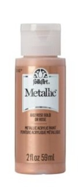 FolkArt Metallic Acrylic paint - 59 ml různé barvy Metallic color: ROSE GOLD Folkart
