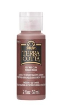 FolkArt Terra Cotta Acrylic Paint - 58 ml Folkart terr: RED CLAY TERRA COTTA Folkart