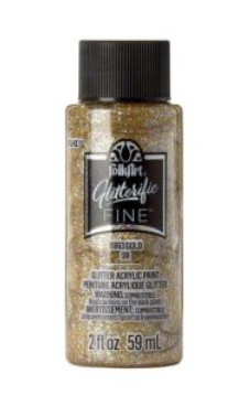 FolkArt Glitterific Fine - Třpytivá akrylová barva 59 ml Metallic color: gold Folkart