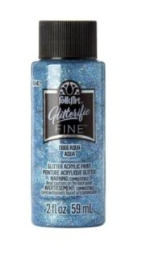 FolkArt Glitterific Fine - Třpytivá akrylová barva 59 ml Metallic color: Aqua Folkart