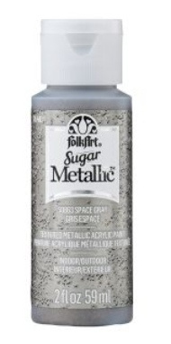 FolkArt Sugar Metallic Textured Acrylic Pain Sugger: SPACE GRAY Folkart
