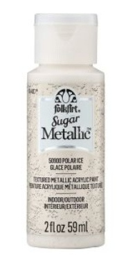 FolkArt Sugar Metallic Textured Acrylic Pain Sugger: POLAR ICE Folkart