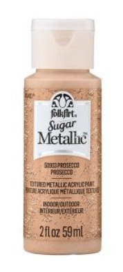 FolkArt Sugar Metallic Textured Acrylic Pain Sugger: PROSECCO Folkart