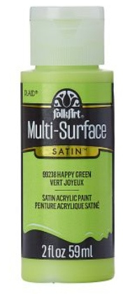 FolkArt Multi-Surface Acrylic Paint - 59 ml různé barvy Multi surface: HAPPY GREEN Folkart