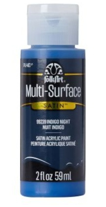 FolkArt Multi-Surface Acrylic Paint - 59 ml různé barvy Multi surface: INDIGO NIGHT Folkart