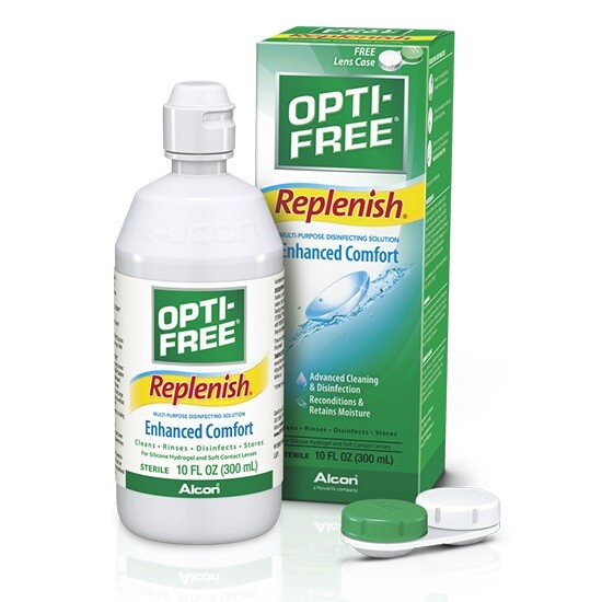 Opti free Replenish roztok 300 ml + pouzdro na čočky