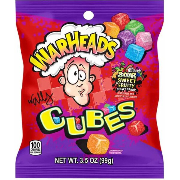 Kyselé žvýkací bonbony Warheads - Ovocné příchutě 99 g