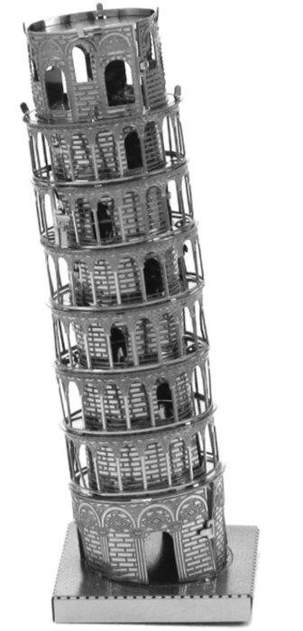 Metal earth tower of pisa, 3d model