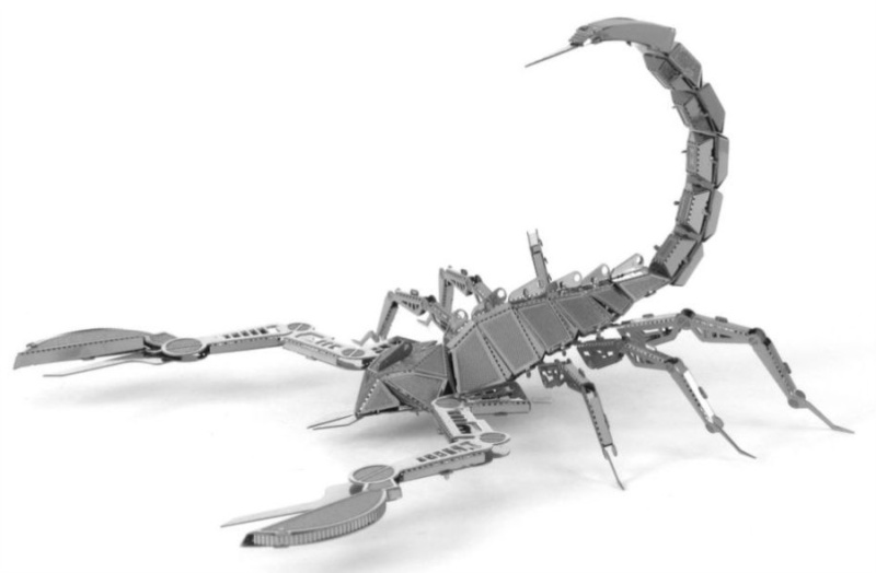 Metal earth scorpion, 3d model