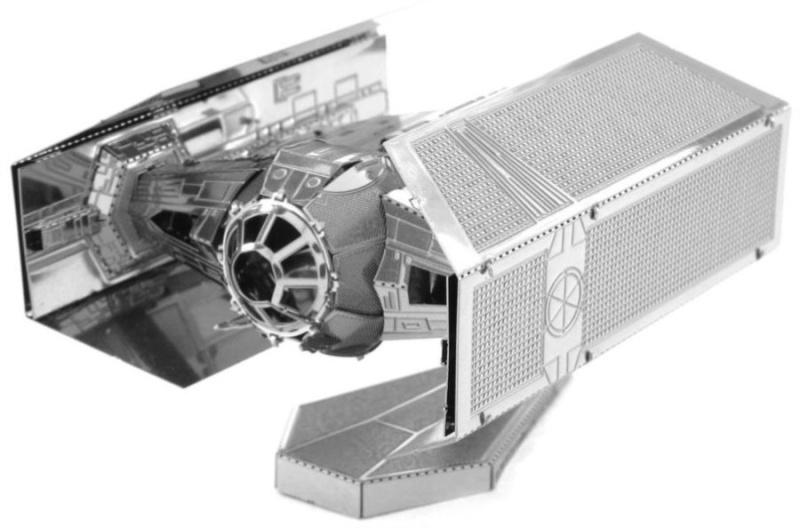 Metal earth star wars darth vaders tie advanced x1 starfighter, 3d model