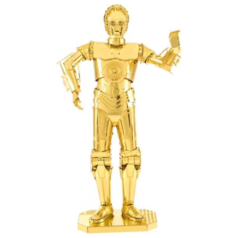Metal earth star wars gold c-3po, 3d model